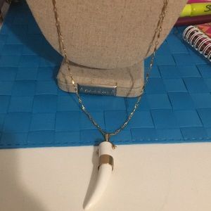 White Shark Tooth Stella and Dot Necklace